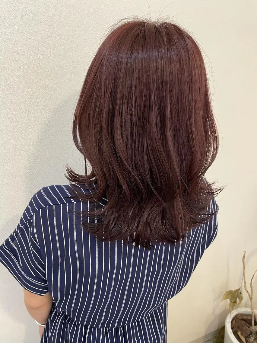 セミロング カラー ヘアカラー トリートメント 髪質改善/縮毛矯正 /青山 早希🐾のヘアスタイル
