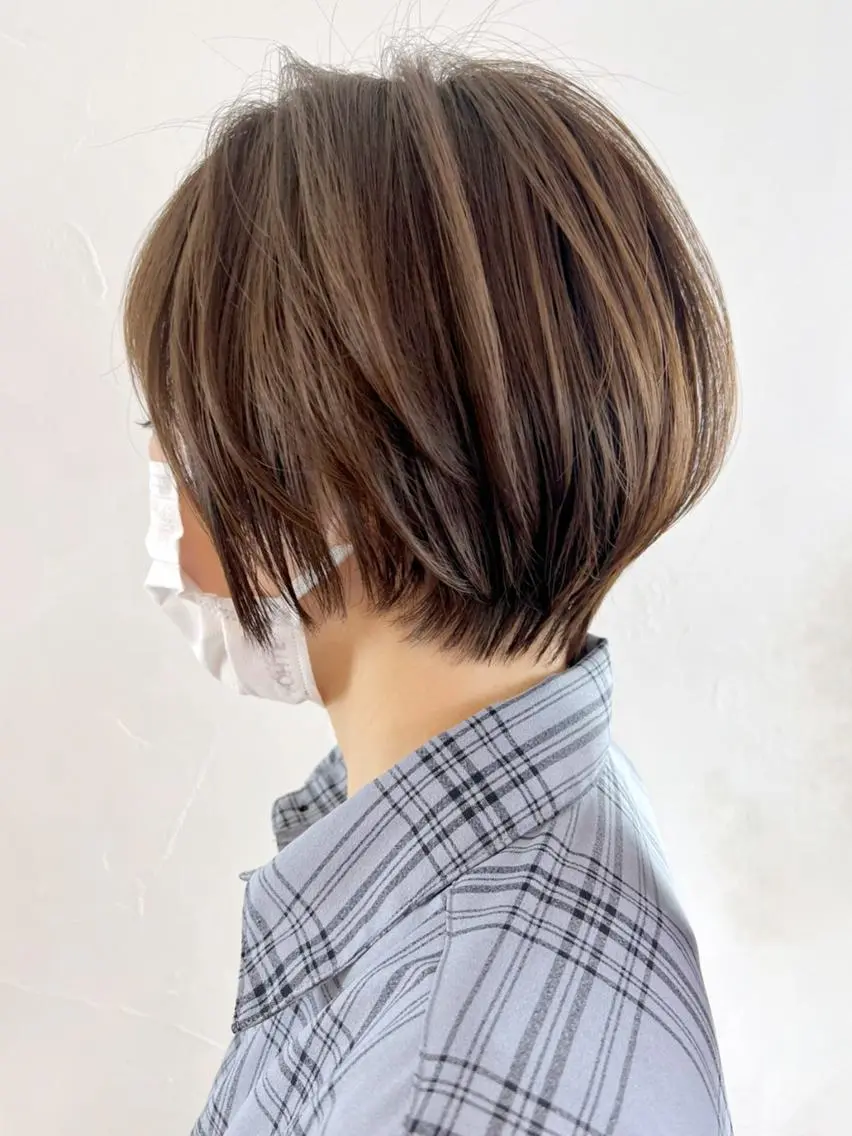 カラー ショート ショートヘア ITbyALBUM 中野店のヘアスタイル