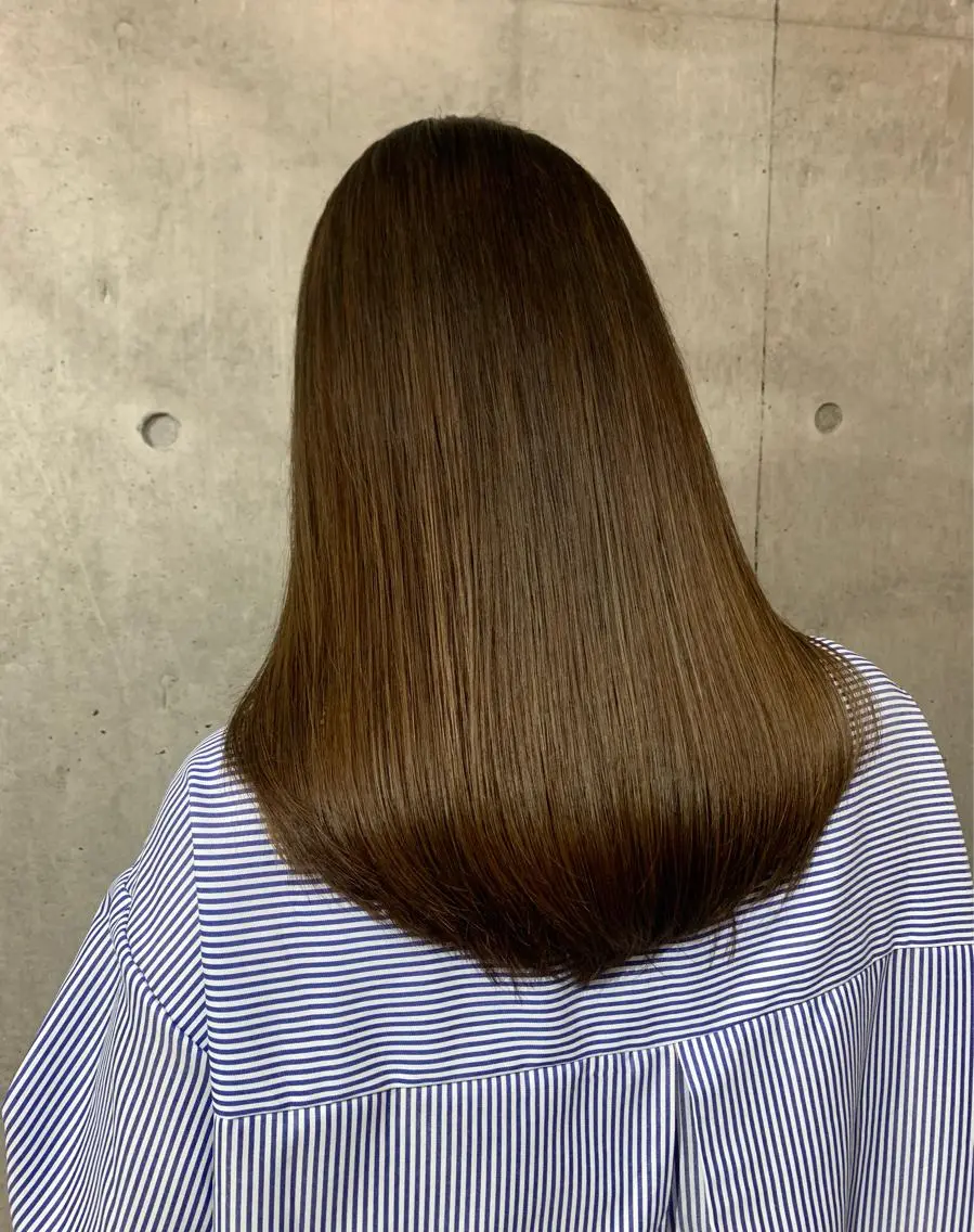 ロング カラー 🍑明石 桃🍑のヘアスタイル