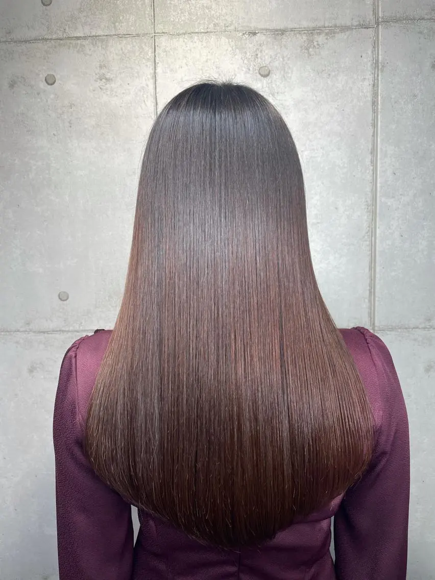 ロング パーマ 縮毛矯正 newi 池袋のヘアスタイル