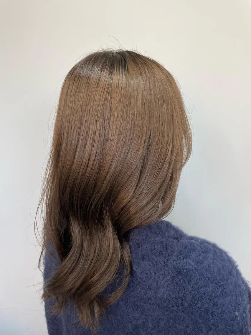 セミロング カット ヘアカラー トリートメント ヘッドスパ ヘアセット ✨綺麗が続くカット ✨/星野六三四のヘアスタイル