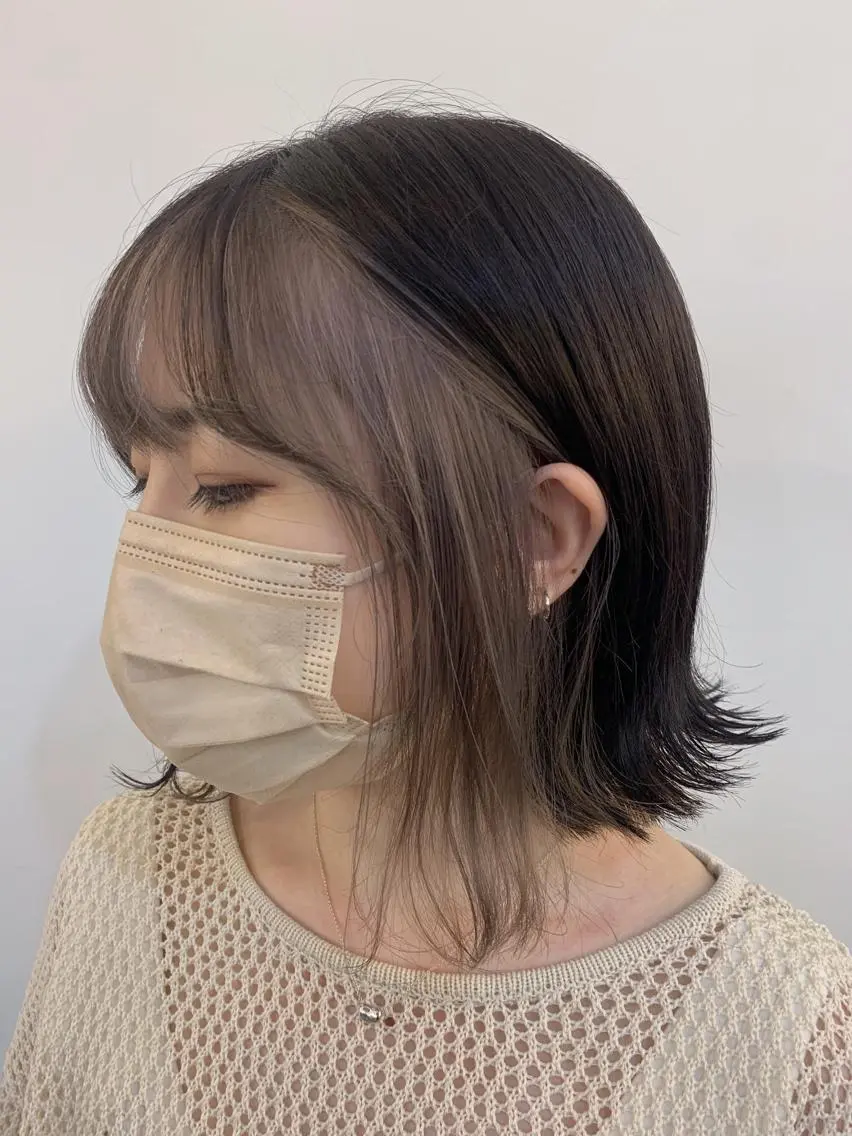 ミディアム カラー ヘアカラー トリートメント 🌛ダブルカラー 🌜SAYAKAのヘアスタイル
