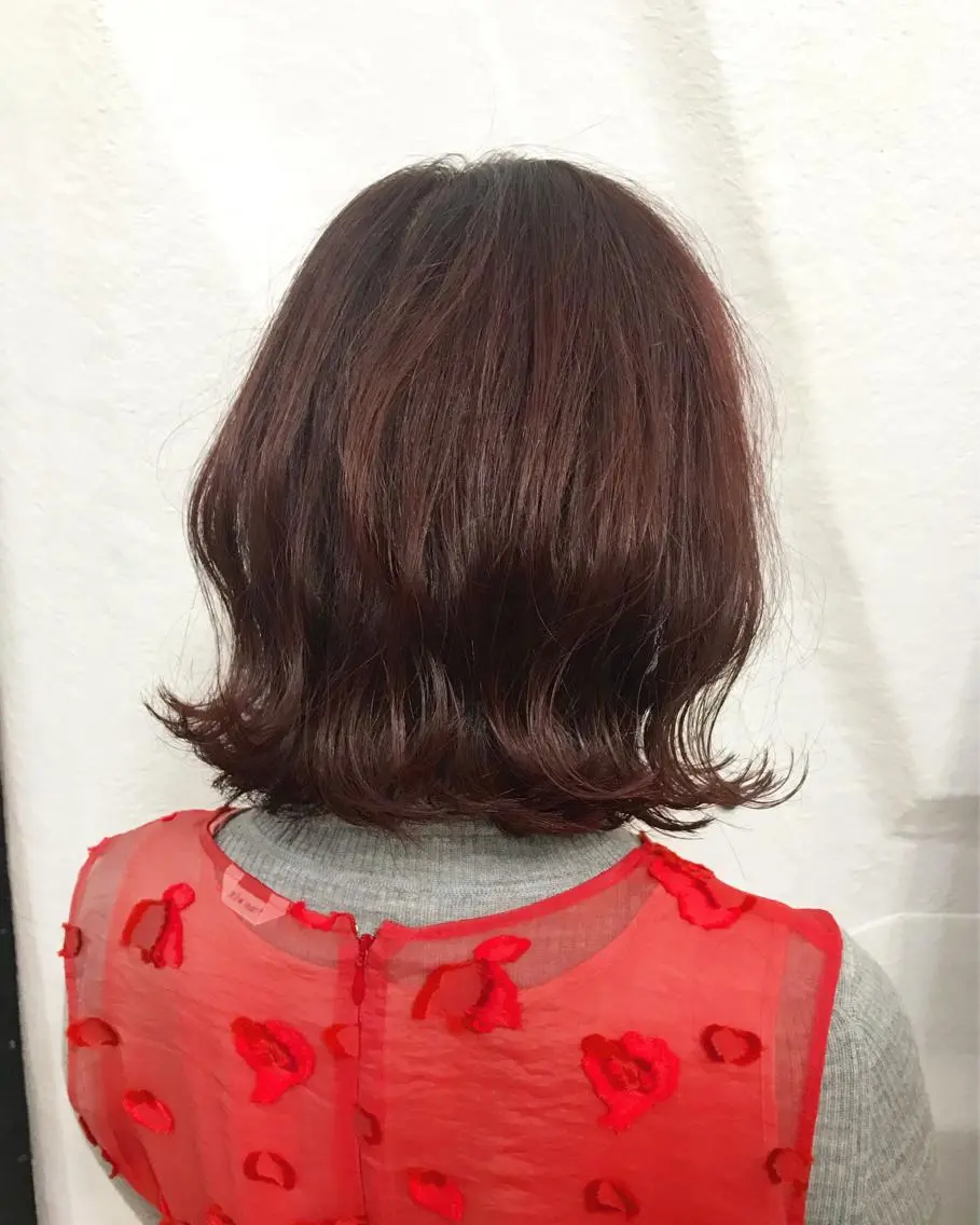 ショート カラー ヘアアレンジ 白髪ぼかしハイライト バレイヤージュヤマトのヘアスタイル