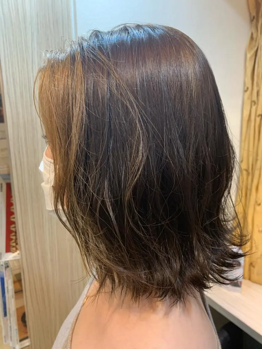 セミロング カラー ヘアカラー トリートメント ヘアセット 🌸スタイリスト 山浦美恵のヘアスタイル