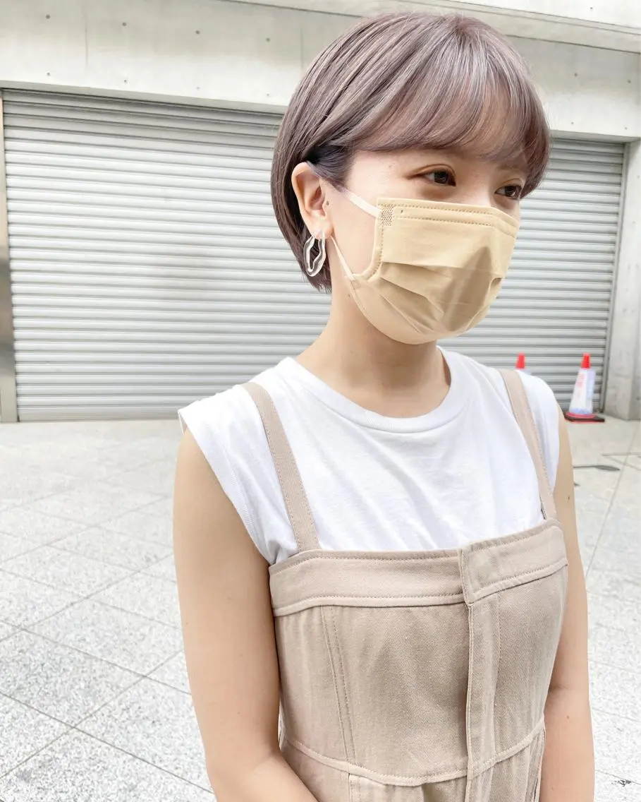 ショート カラー 👩🏻ボブ/ 髪質改善ダブルカラーのヘアスタイル
