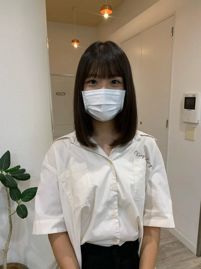 ミディアム ミディアムパーマ 縮毛矯正 詩織/パーマ /代官山のヘアスタイル