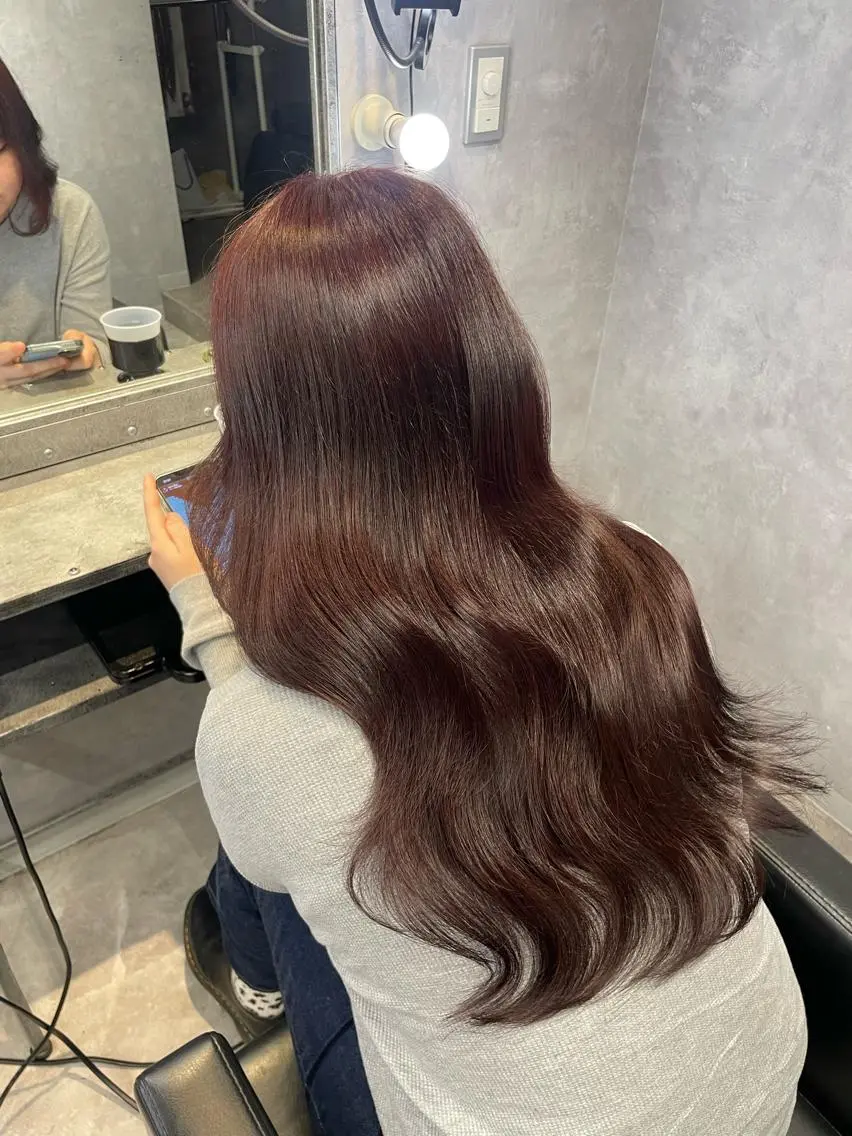 ロング ヘアカラー mimiiy fukaのヘアスタイル