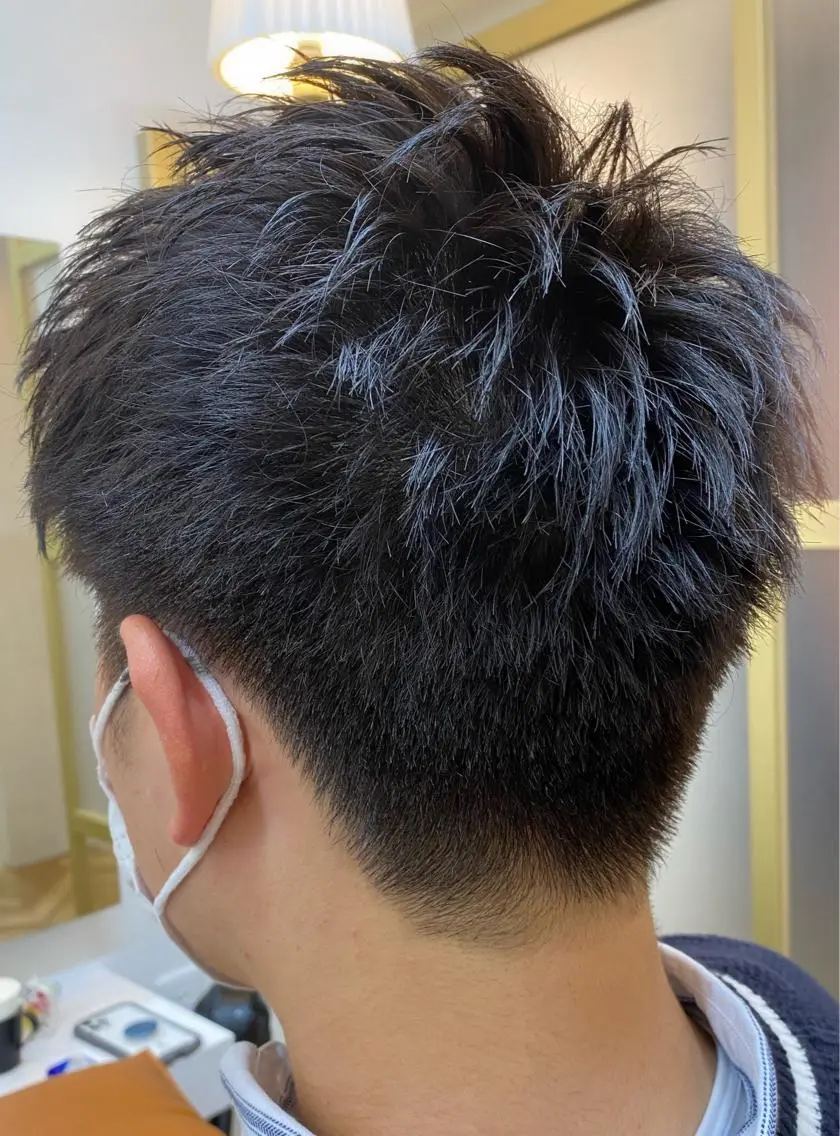 ショート カラー メンズ 刈り上げ カット [メンズカット］日高 伸太朗tocca船橋のヘアスタイル