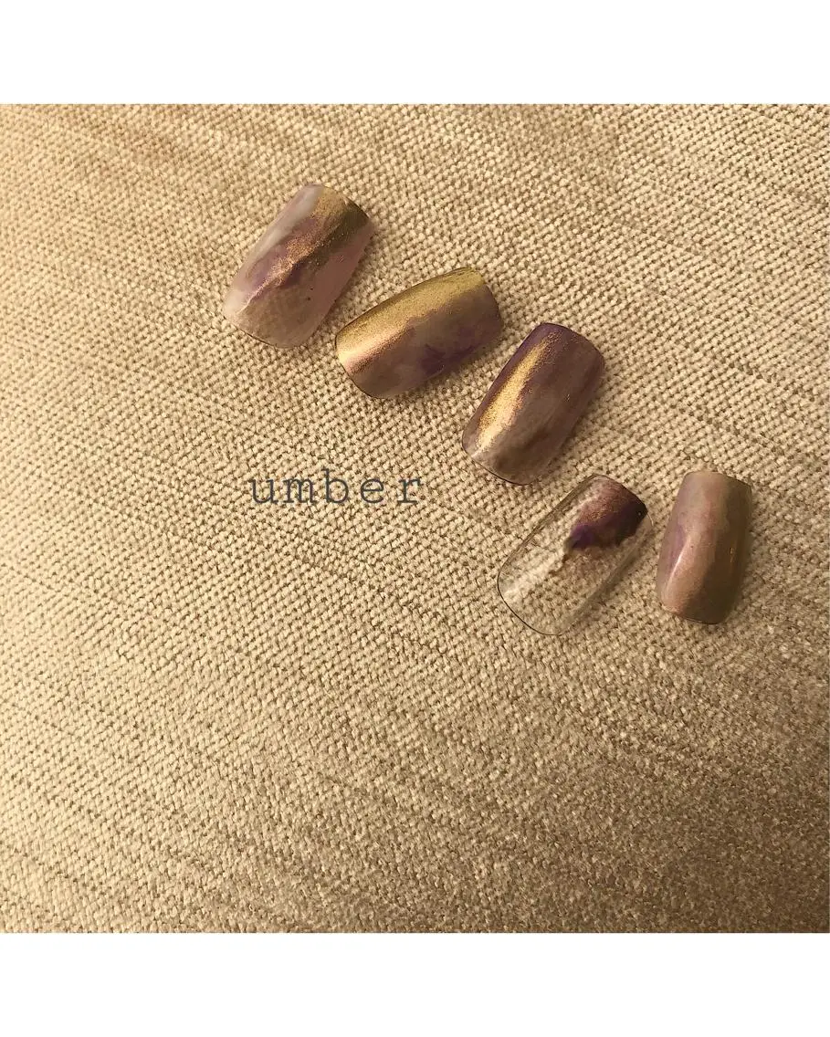 ネイル アートネイル クリアネイル フットネイル フレンチネイル グラデーション ハンドネイル umber 三茶1分のネイルデザイン