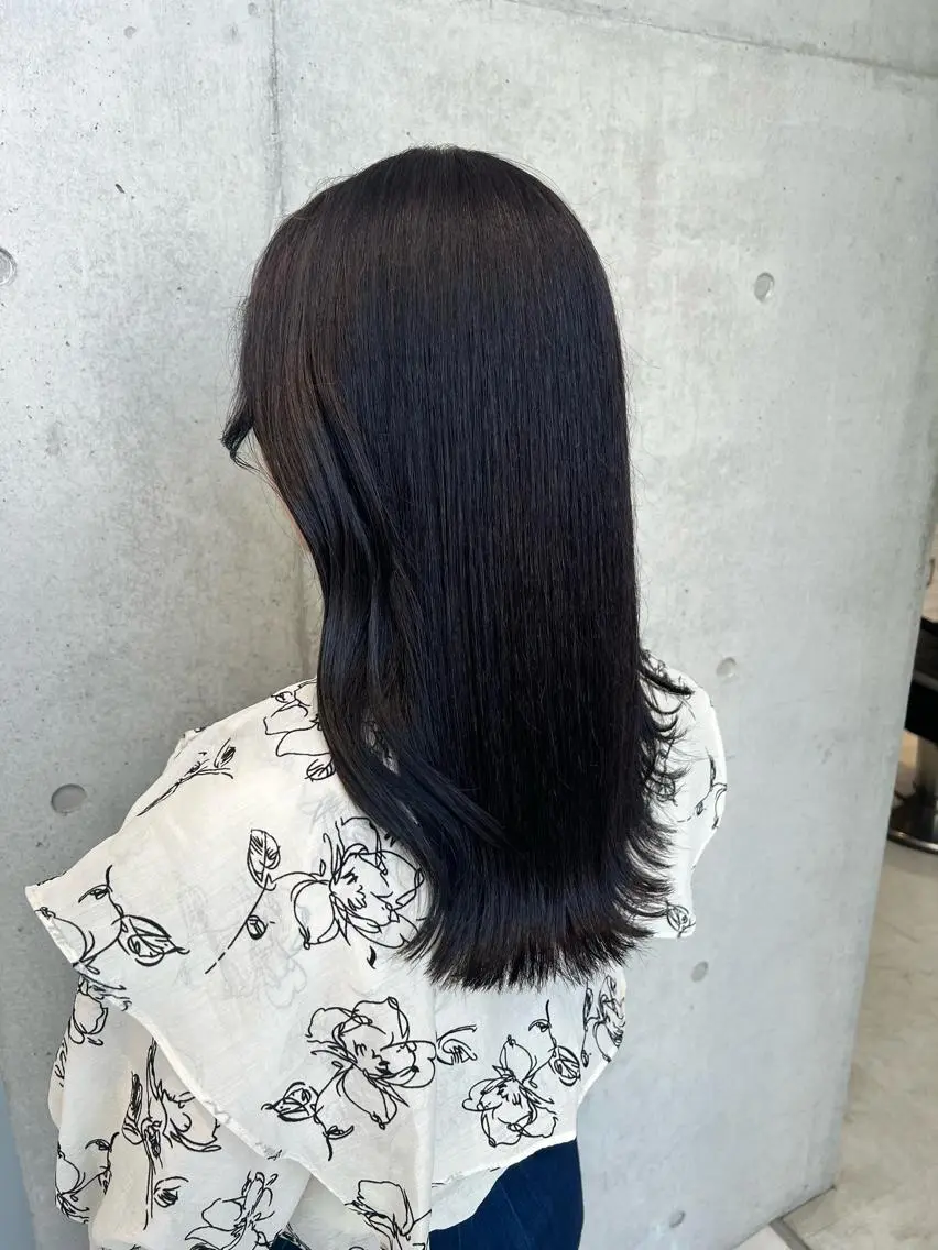 ロング カラー カット ヘアカラー トリートメント 赤みゼロ/透明感 カラー🌿KANTAのヘアスタイル