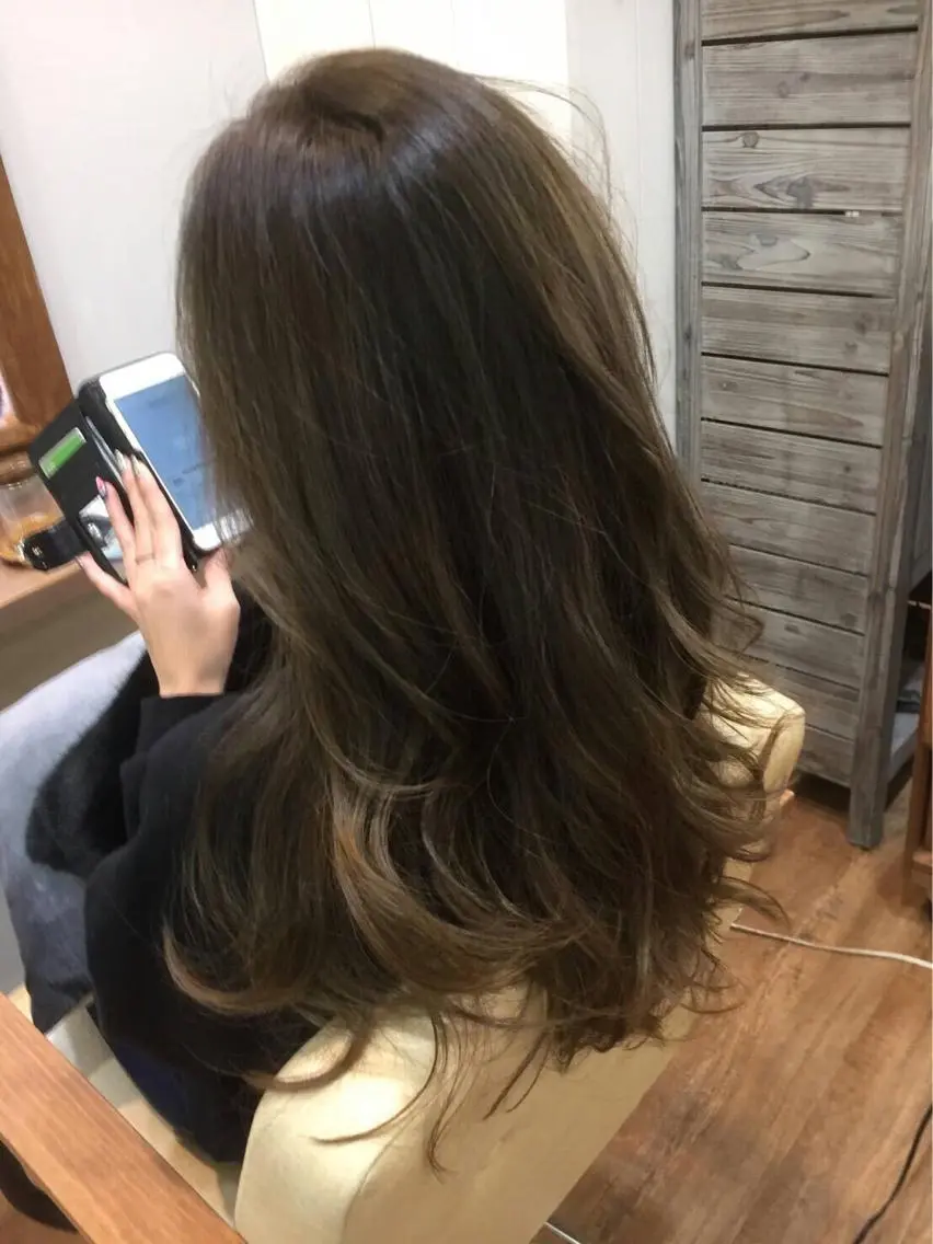セミロング ロング 【mokuオーナー】 ちはるのヘアスタイル