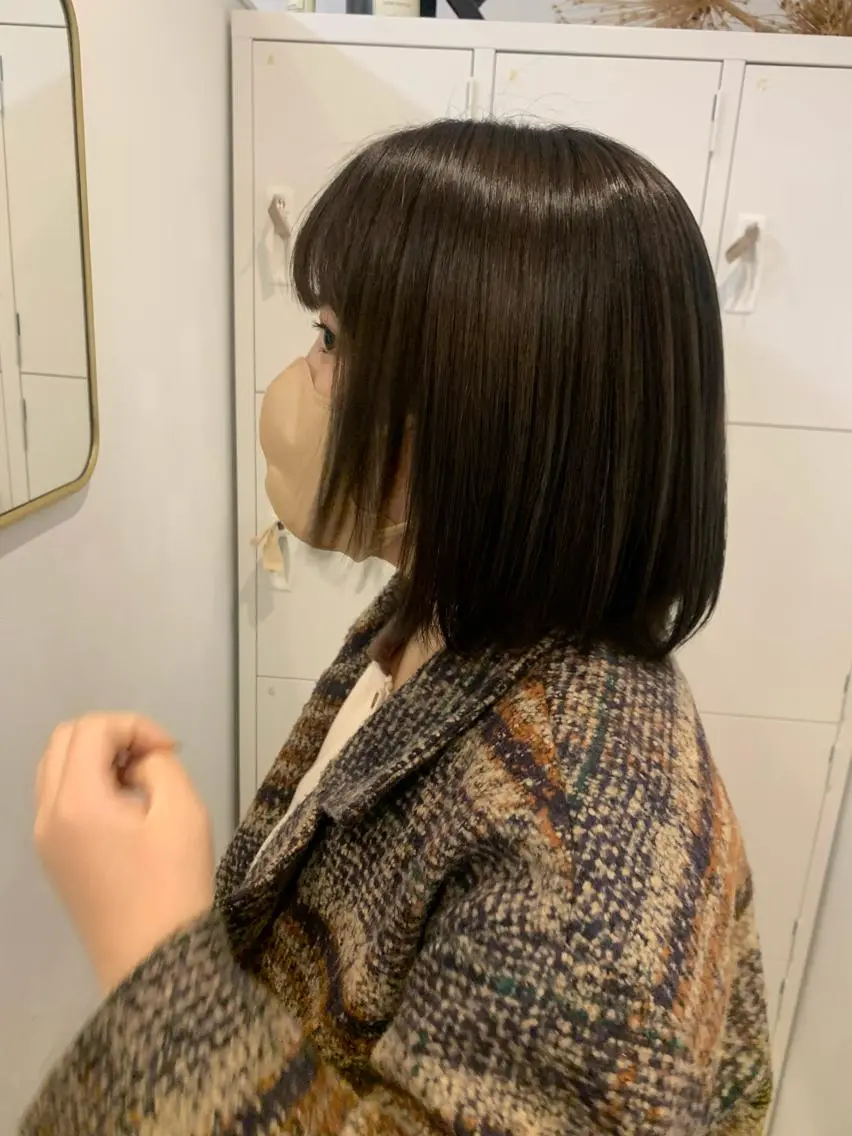 ショート カラー フクシママユ / 柔らかカラーのヘアスタイル
