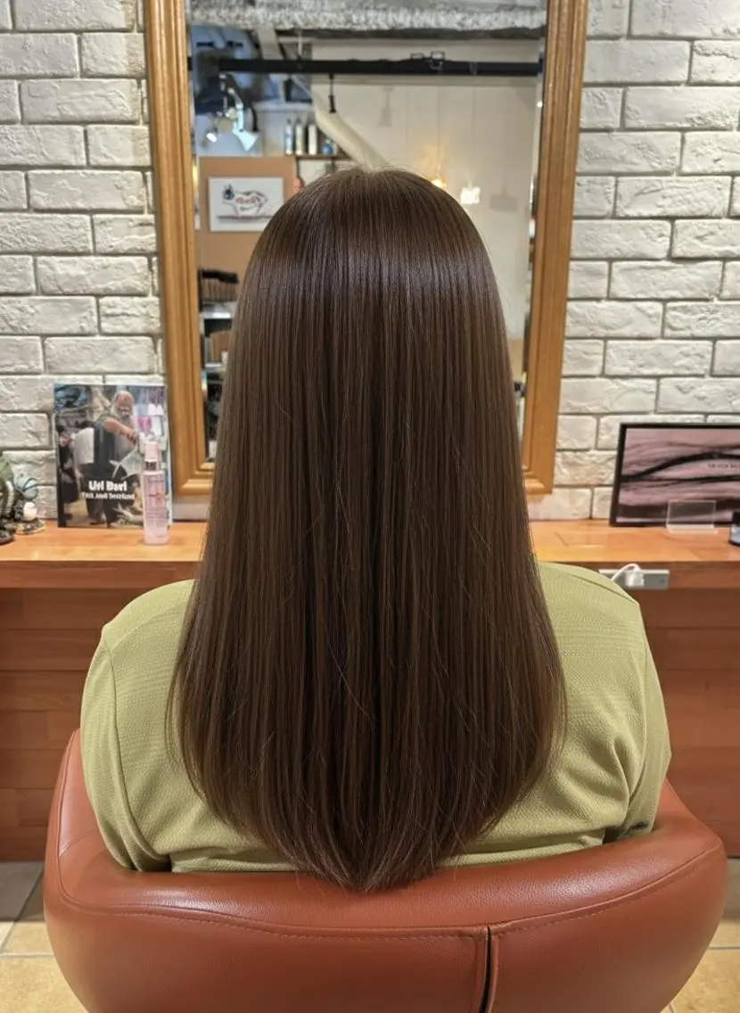ロング カット ヘアカラー トリートメント ヘッドスパ flencia 丸 和博|カットのヘアスタイル