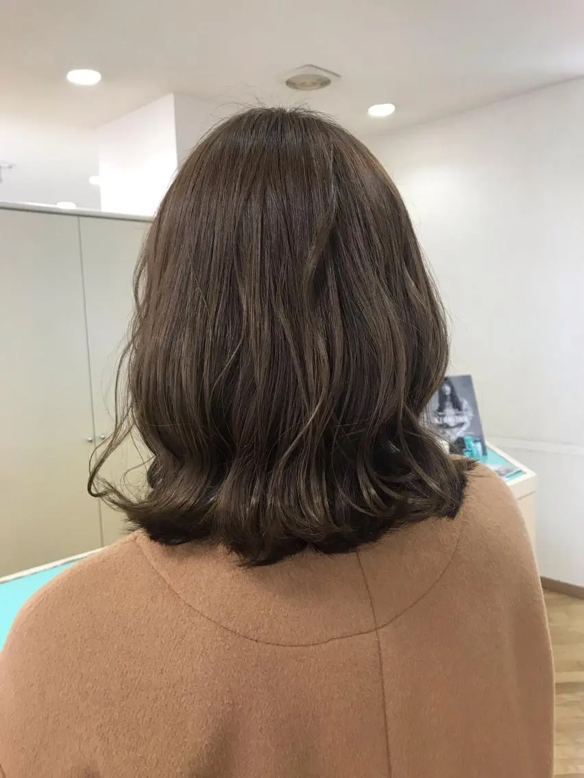 ミディアム カラー もりたみかこ 美容師お休み中のヘアスタイル