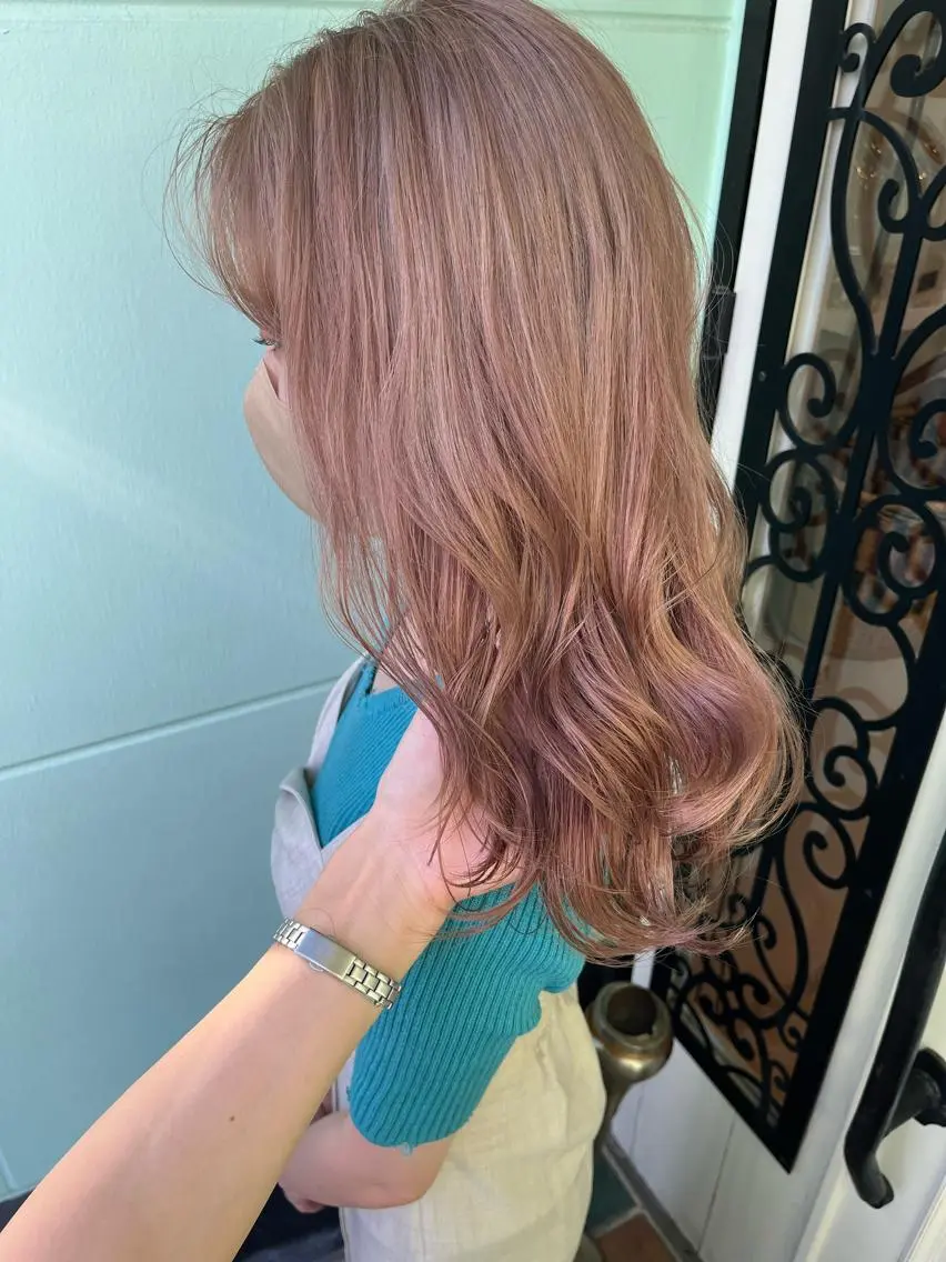 ロング カラー バレイヤージュ ブリーチ ケアブリーチ 透明感カラー デザインカラー 🔆韓国 norika🔆のヘアスタイル