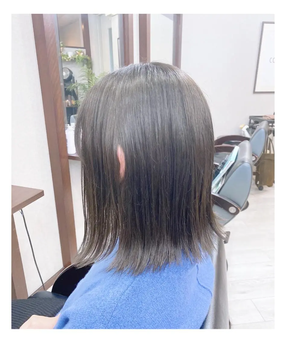 ミディアム カラー グレージュ オリーブグレージュ オリーブグレー ヘアカラー トリートメント ＊横浜駅＊ 金子 誠也のヘアスタイル