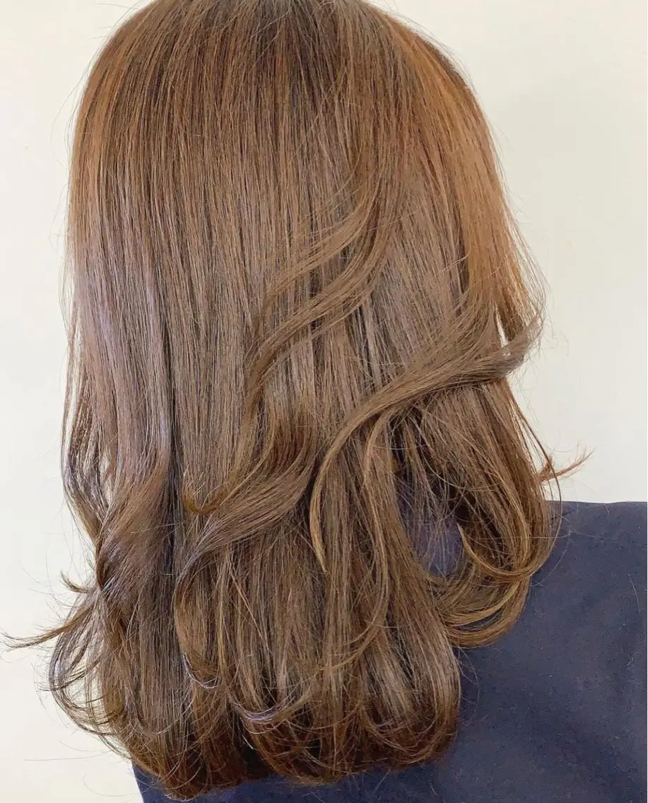 ロング カラー ブラウンカラー 那須 颯太のヘアスタイル