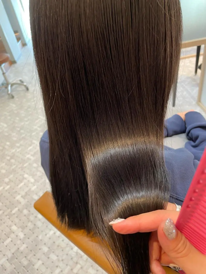ロング カラー ヘアアレンジ 髪質改善 トリートメント REONA🪽✨薬院 レイヤーカット🫧のヘアスタイル