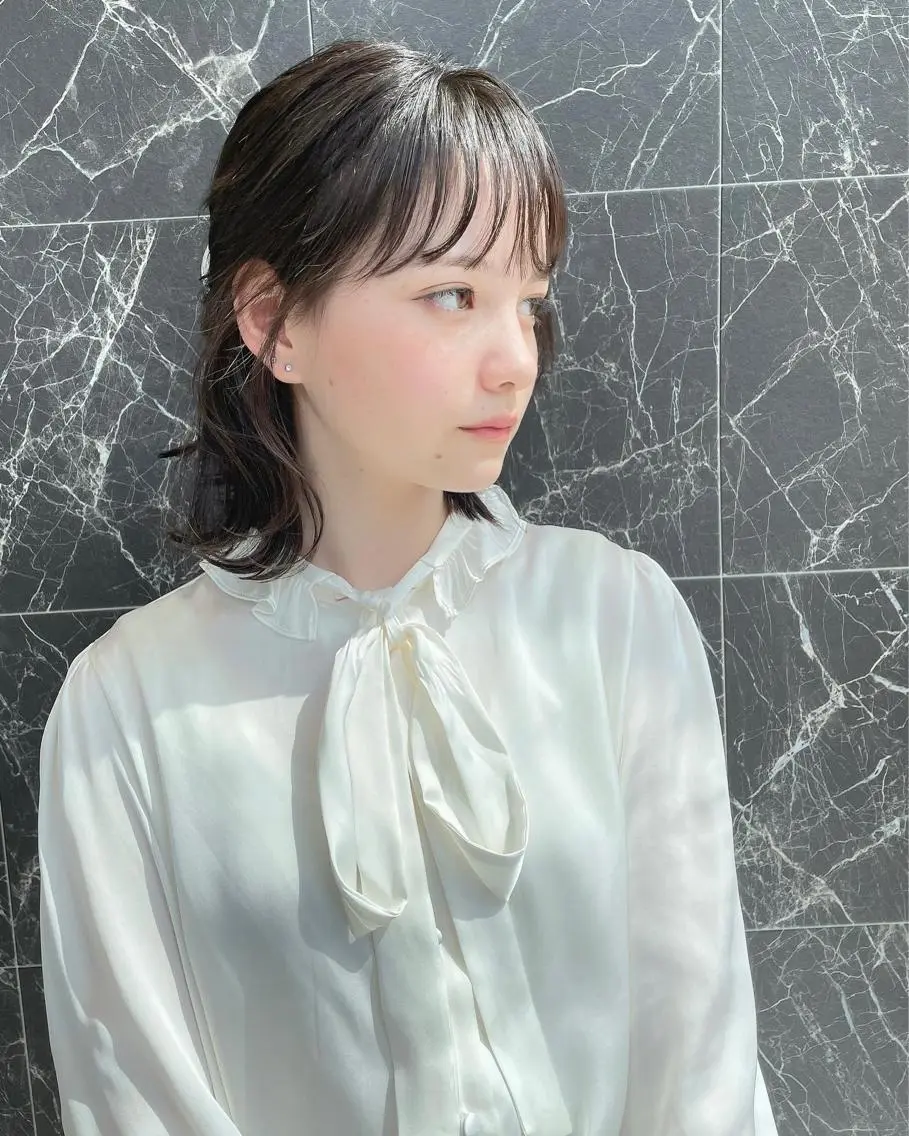 ミディアム チダアキフミ Ash大森のヘアスタイル