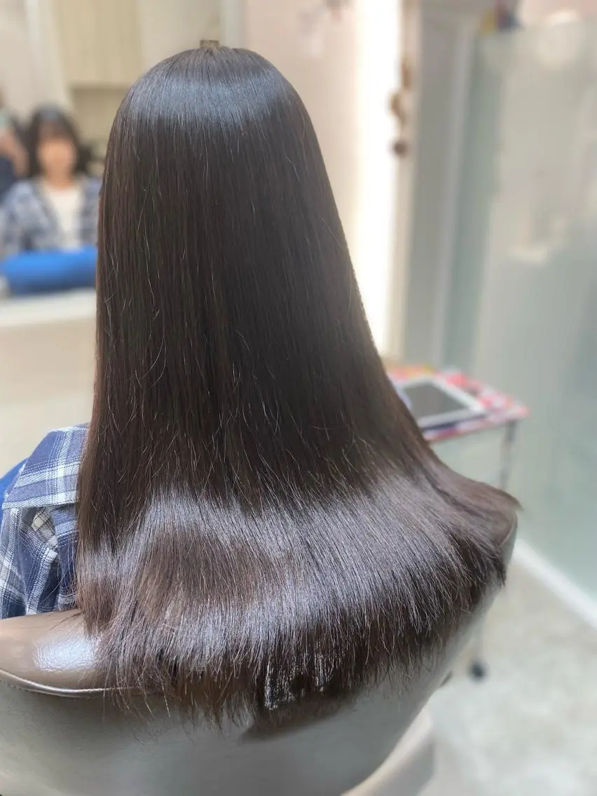 ロング 縮毛矯正 Chou kahoのヘアスタイル