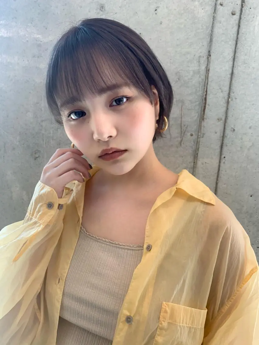 ショート カラー ショートボブ 透明感カラー ボブ ショートヘア sakoda shunkiのヘアスタイル