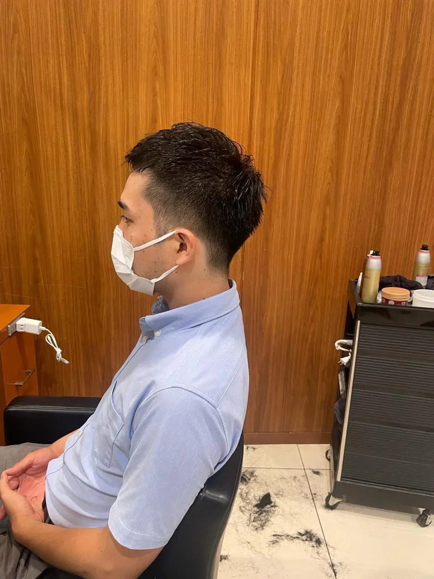 ショート メンズ 髙田 千華 髪質改善ストレートのヘアスタイル