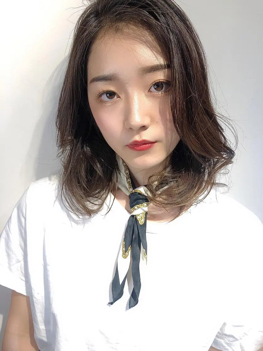 ミディアム ボブ 過去一の柔髪ヘア 🌿einshairのヘアスタイル