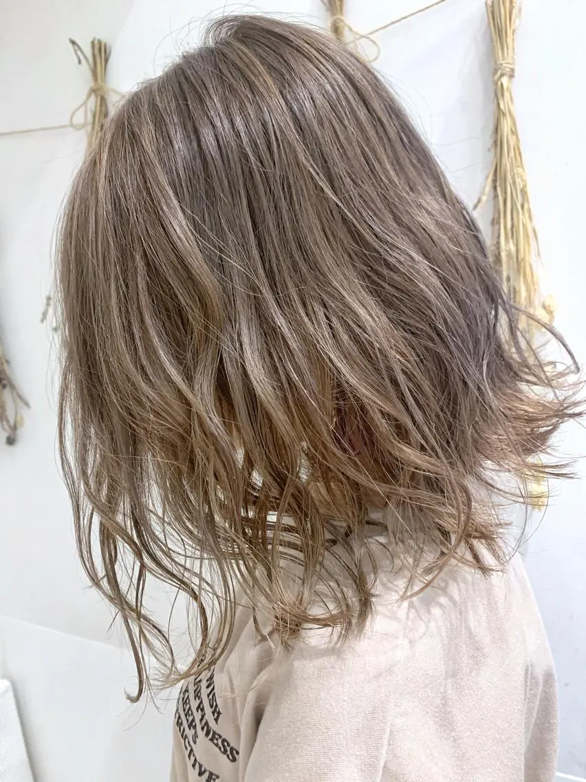 ミディアム カラー ヘアセット/メンズ パーマChihoのヘアスタイル