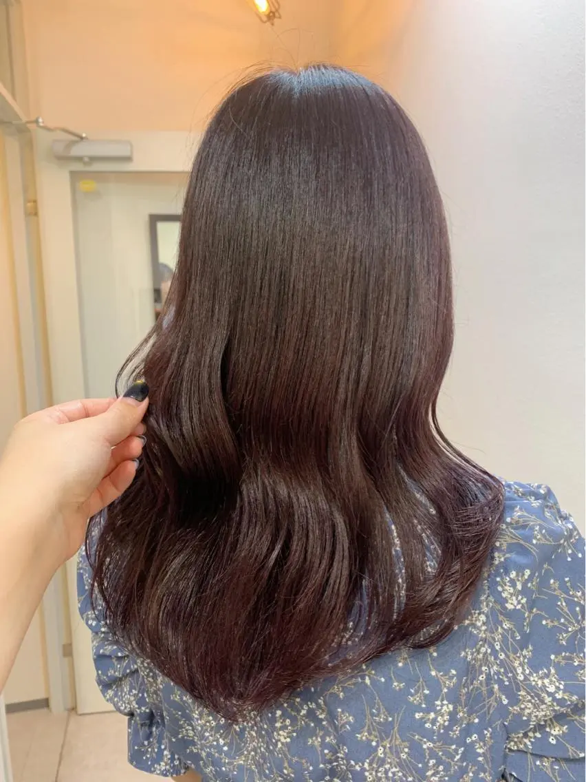 セミロング 髪質改善 縮毛矯正 トリートメント カット ヘアカラー トリートメント 髪質改善/縮毛矯正 🎀小林 唯 🎀のヘアスタイル