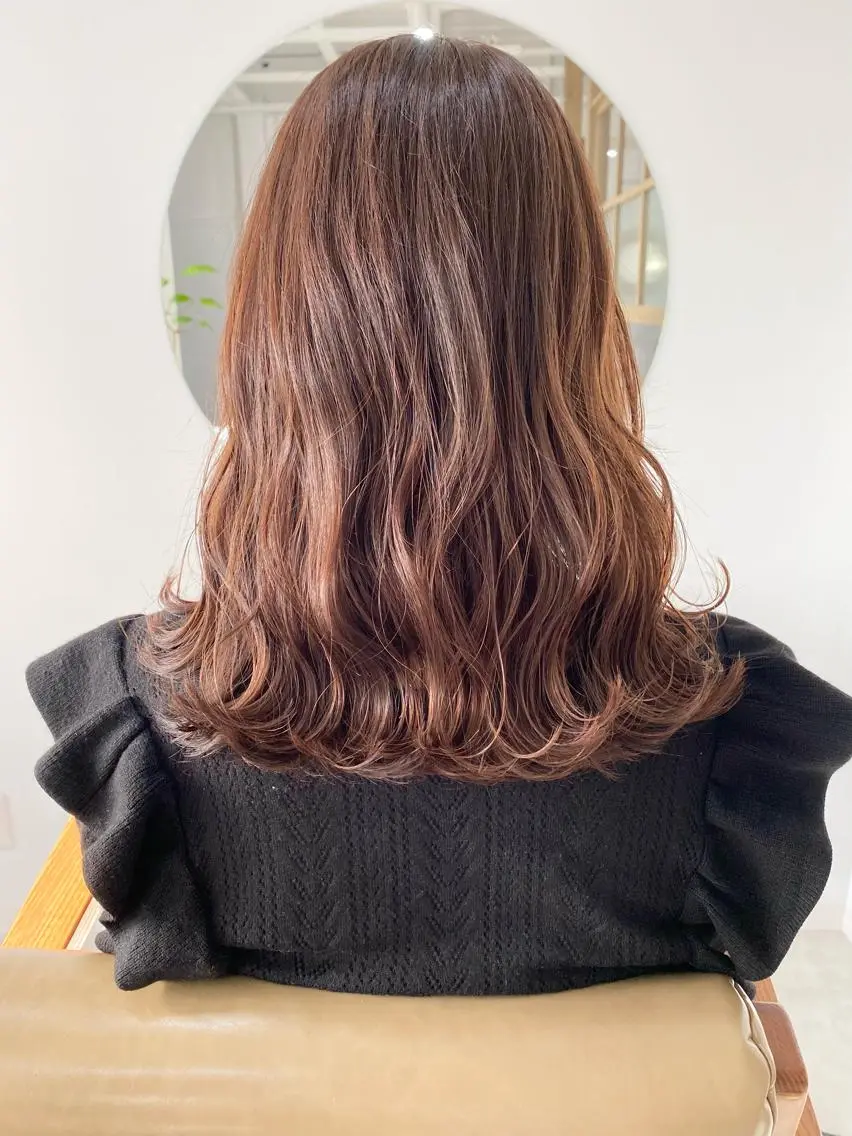 セミロング カラー ヘアアレンジ ひなの .のその他イメージ