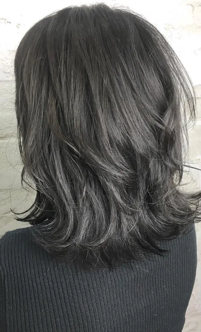 ロング カラー パーマ ヘアアレンジ チビ編み込みエクステ シールEXどぅ〜すのヘアスタイル