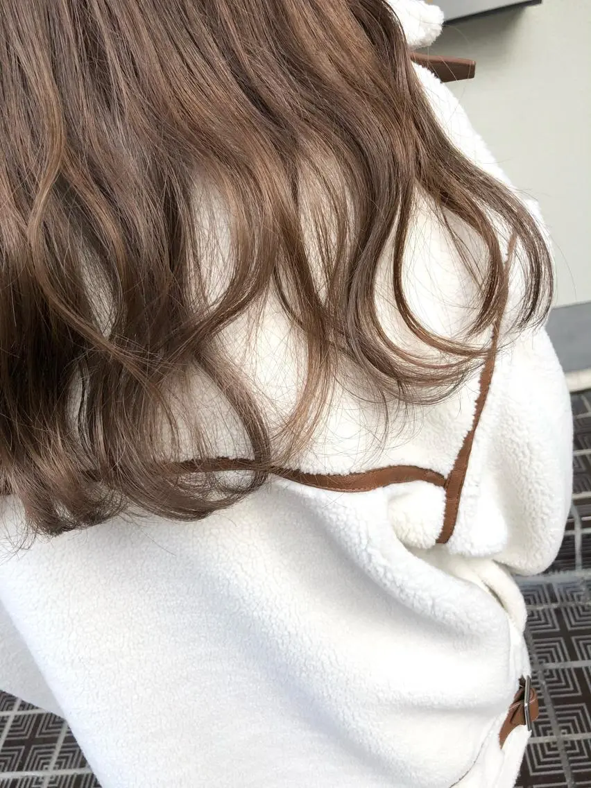 カラー レイヤー/髪質改善 縮毛/ハッシュカットのヘアスタイル