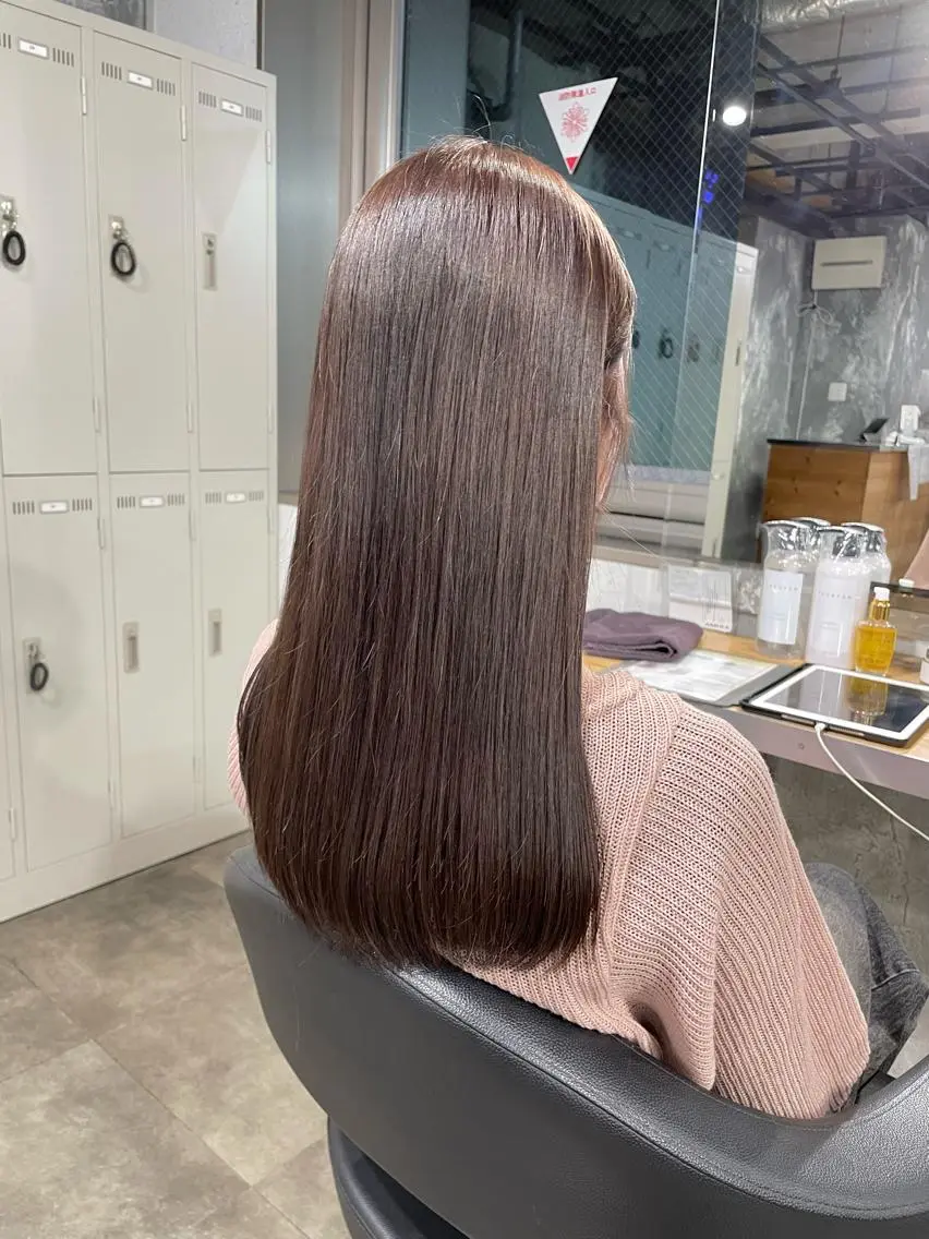 ロング カラー パーマ ヘアアレンジ メンズ キッズ ネイル マツエク・マツパ 透明感カラー・レイヤ ー🎀amika🎀のヘアスタイル