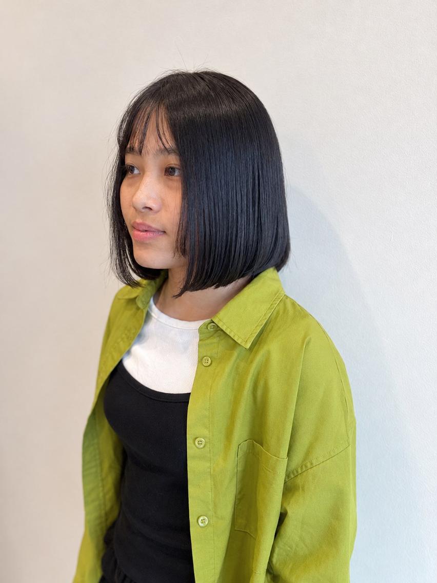 ショート ボブ 髪質改善 カット トリートメント 伊勢崎/nap hair 秋山拓未のヘアスタイル