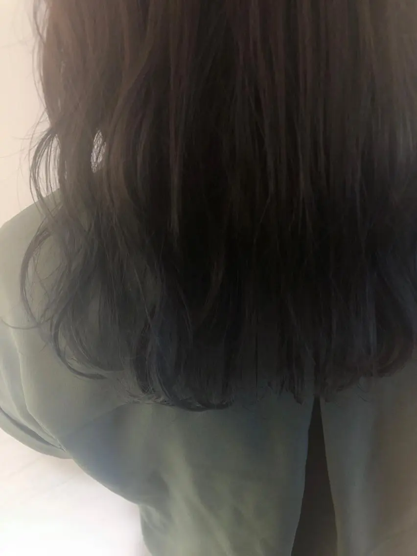 セミロング カラー ヘアカラー トリートメント 韓国hair ·͜· watanabeのヘアスタイル