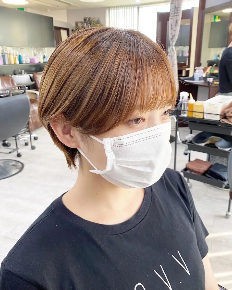 ショート カラー ショートヘア ＊横浜駅＊ 金子 誠也のヘアスタイル