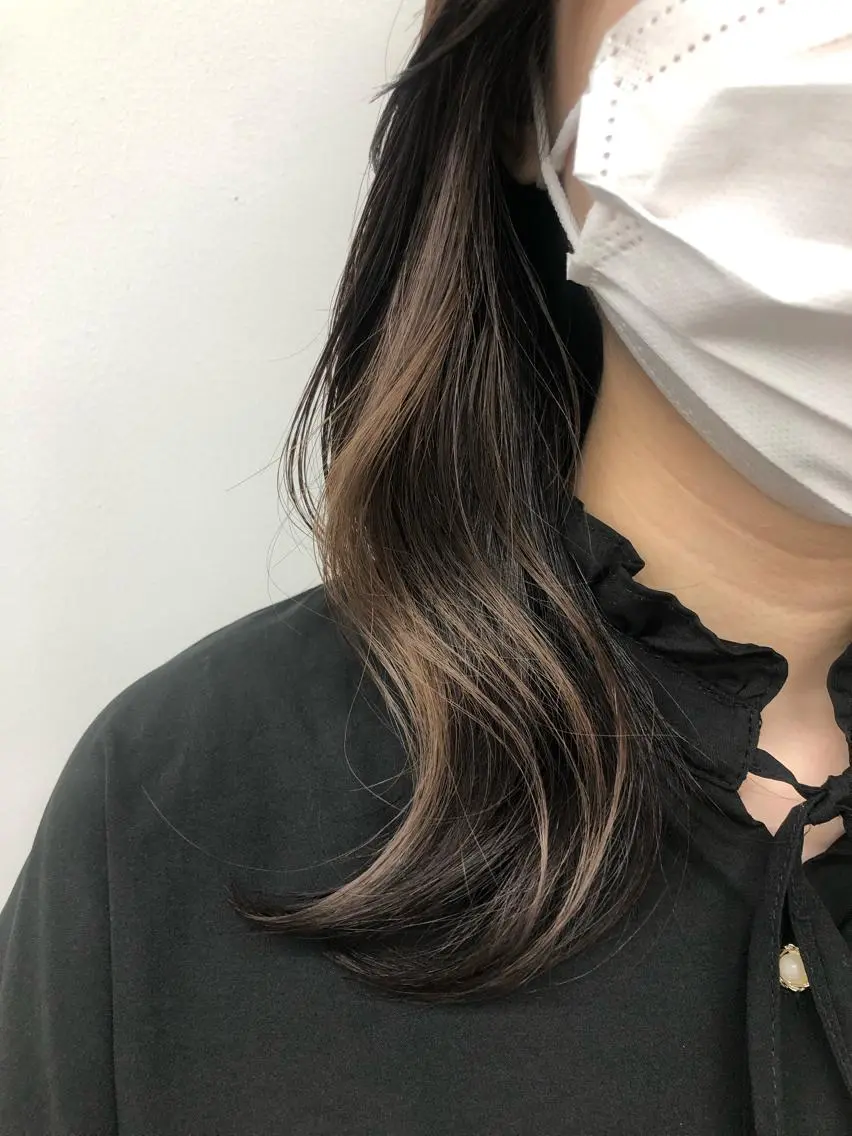 ミディアム ヘアカラー 🌼渋谷韓国レイヤー 桑尾幸奈🌼のヘアスタイル