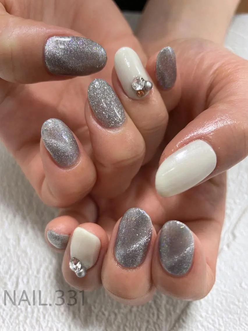 ネイル アートネイル フラッシュネイル マグネットネイル メンズネイル Nail 331のネイルデザイン