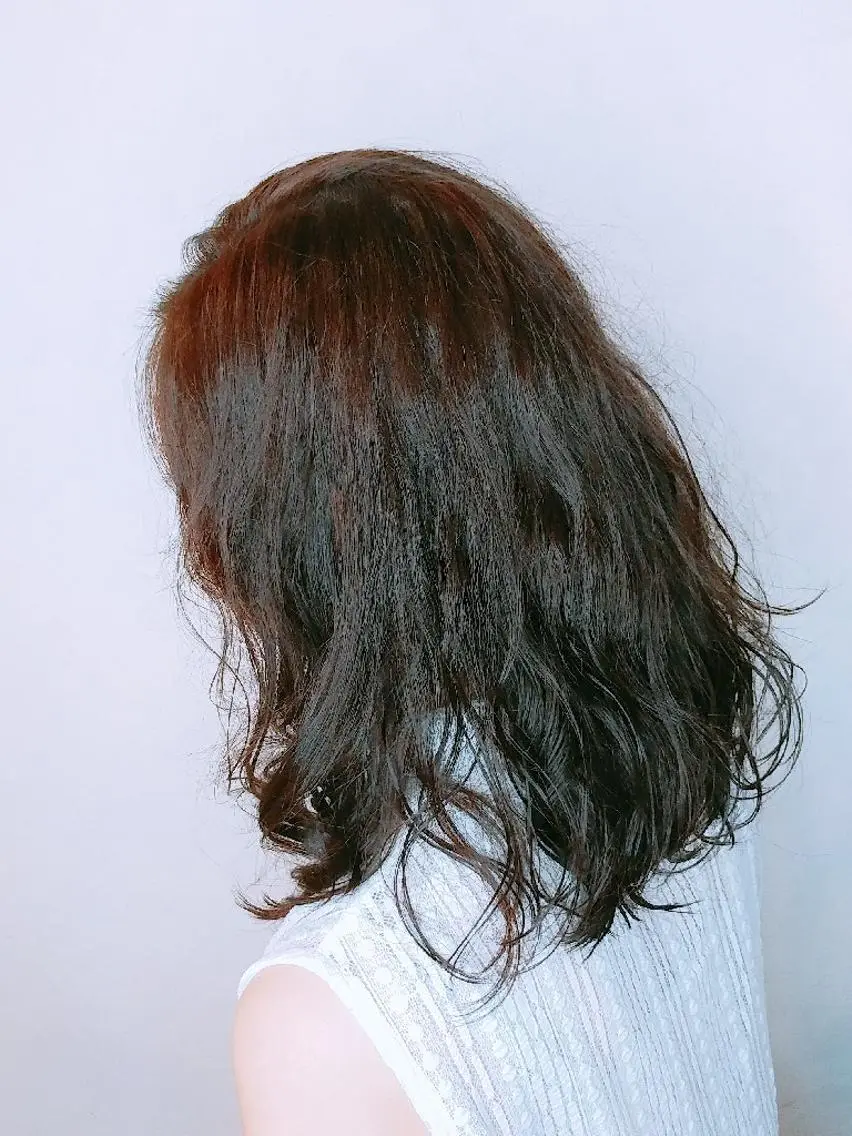 セミロング カラー ヘアカラー Cecilhair 店長松本のヘアスタイル