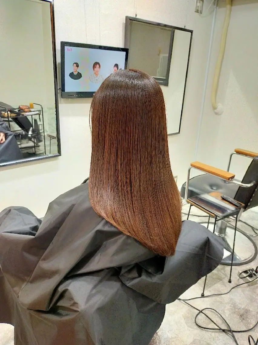 ロング カラー 髪質改善 トリートメント トリートメント 水素トリートメント／ 髪質改善/ナカノメのヘアスタイル