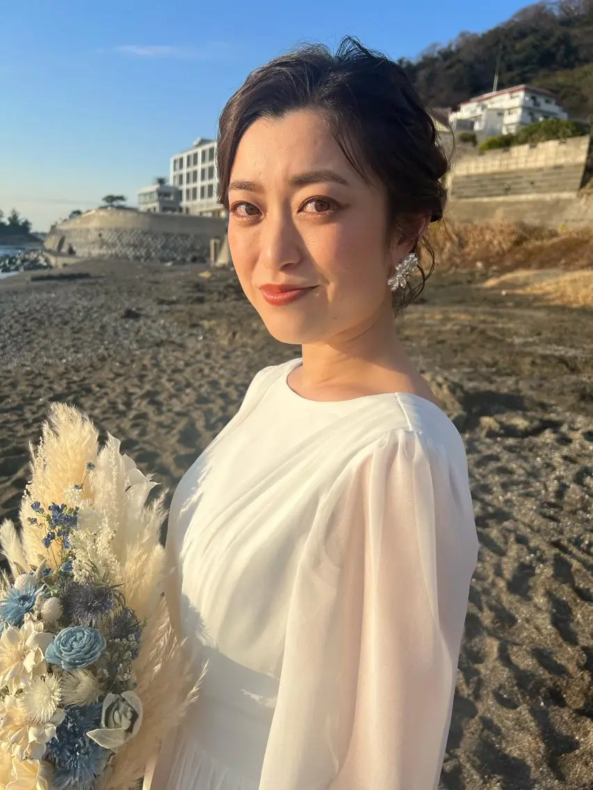 ヘアアレンジ ネイル 結婚式・ブライダル デート ブライダルネイル ヘアセット ヘアメイクネイリスト hidemi中目黒のヘアスタイル