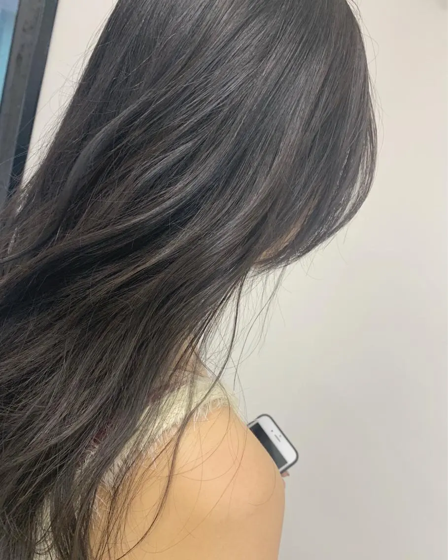 ロング カラー アディクシーカラー 透明感カラー カット ヘアカラー 石井 静のヘアスタイル