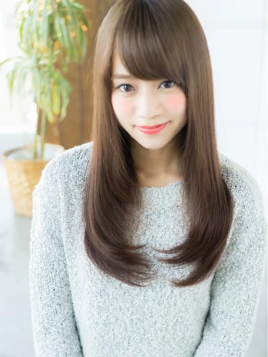 ロング おしゃれ染めで白髪を 染める/山口玲緒奈のヘアスタイル