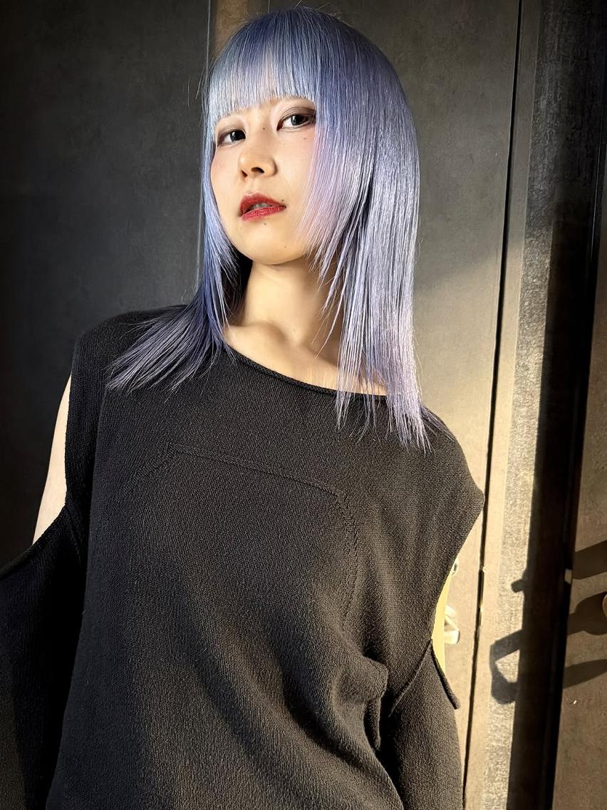 ミディアム カラー レイヤーカット ウルフカット カット ヘアカラー トリートメント ウルフレイヤー/ 中性ウルフ/タカハシのヘアスタイル