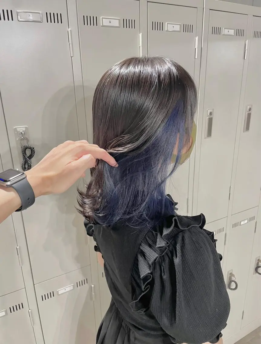 セミロング カラー ヘアカラー トリートメント ヘッドスパ ヘアセット ベージュカラー💖 やすひろのヘアスタイル