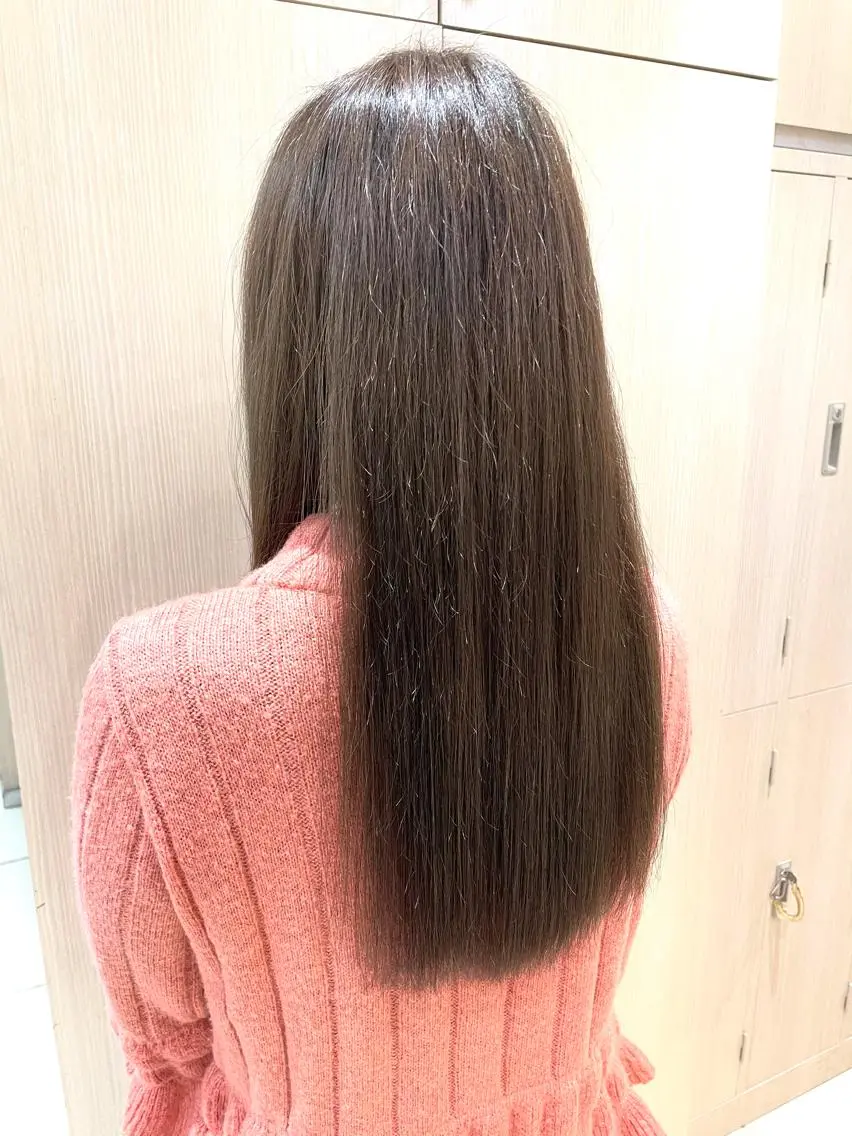 ロング カラー カット ヘアカラー トリートメント 韓国ヘアメイク🎀/ 縮毛矯正✨山本媛香のヘアスタイル