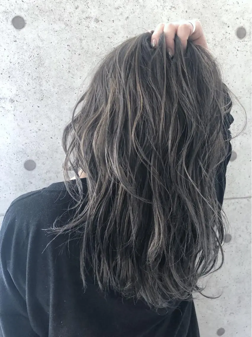 ミディアム カラー ヘアアレンジ 店長 大方康暉のヘアスタイル