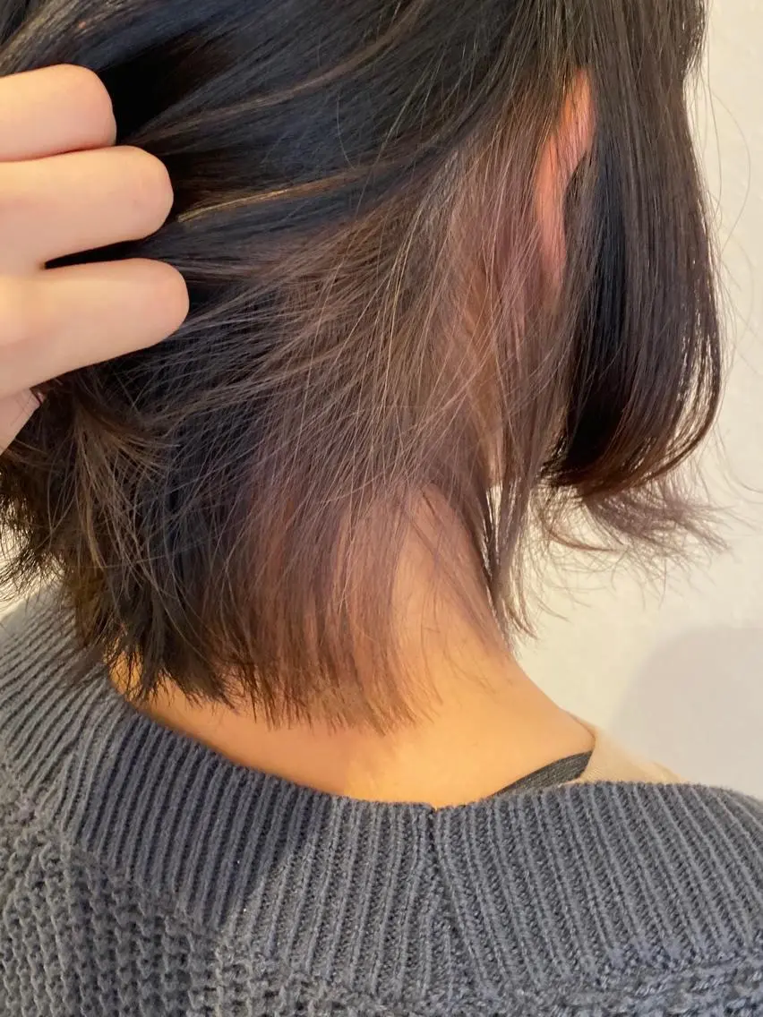 ミディアム カラー ヘアカラー 宮内 真乃のヘアスタイル