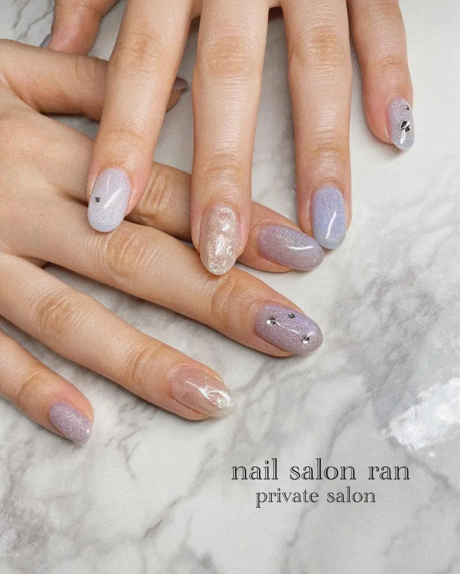 ネイル マグネットネイル nailsalon ranのネイルデザイン