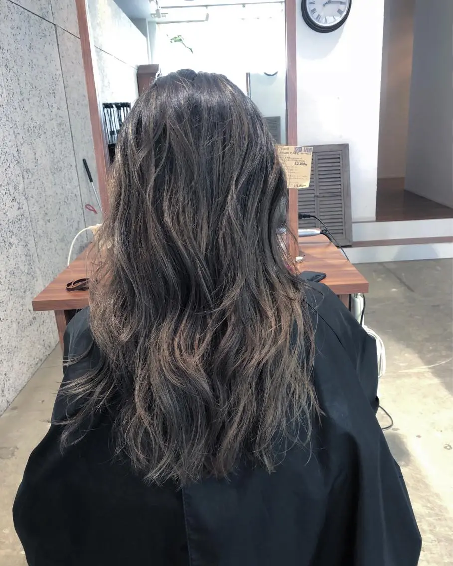 ロング ヘアカラー トリートメント 遠藤 和美のヘアスタイル
